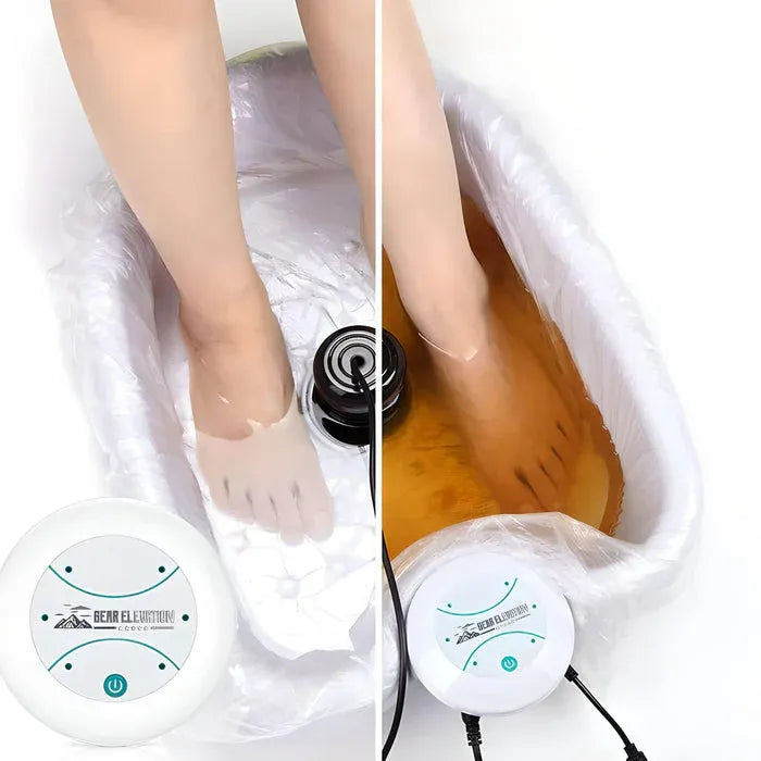 máquina de desintoxicación iónica para pies: baño vibratorio para pies para terapia de salud y bienestar