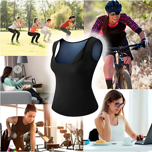 Camiseta Térmica de Sauna Femenina 2x1