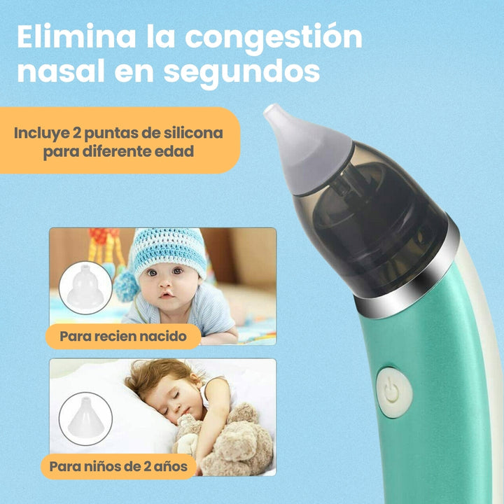 Breezy® Aspirador Nasal Portátil para Bebés ¡Ayuda a tu bebé a respirar libremente en segundos! 🔥