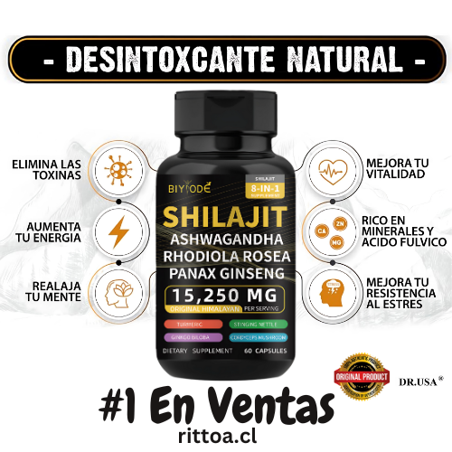 SHILAJIT MAX™ 8 EN 1 Fortificado SUBE TU TESTOSTERONA !