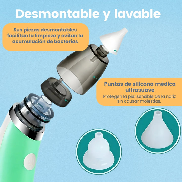 Breezy® Aspirador Nasal Portátil para Bebés ¡Ayuda a tu bebé a respirar libremente en segundos! 🔥