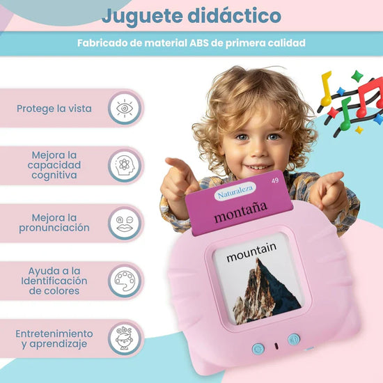 VerbaLingo 3 modos - 114 Tarjetas Educativas en Español e Inglés + 100 Tarjetas GRATIS