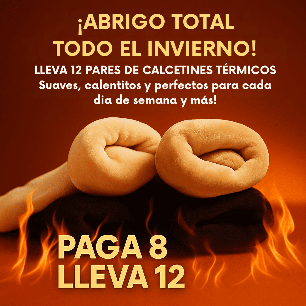 💥 Pack Antifrío: 12 Calcetines Premium, Solo Pagas 8