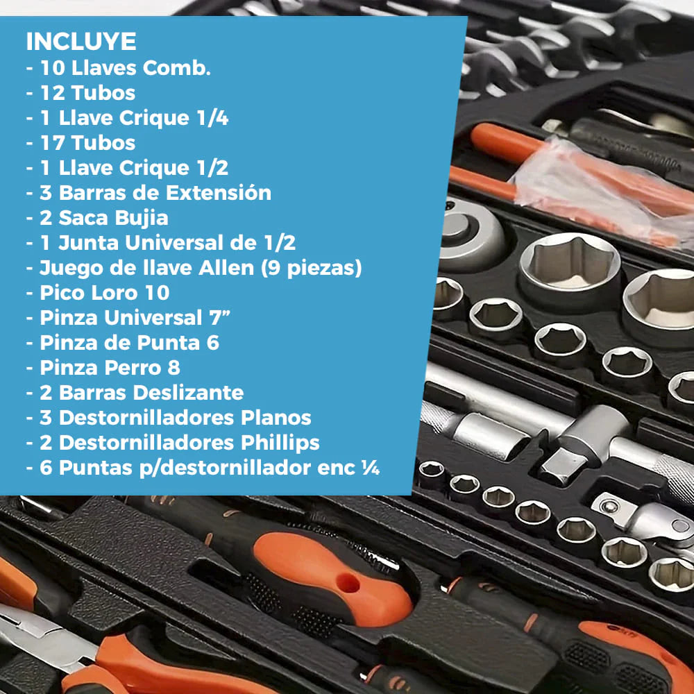 CAJA DE HERRAMIENTAS MAX PROFESIONAL DE 3 NIVELES | INCLUYE 85 PIEZAS 🛠️