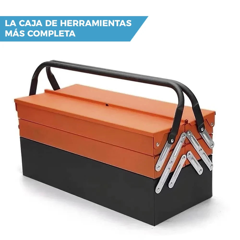 CAJA DE HERRAMIENTAS MAX PROFESIONAL DE 3 NIVELES | INCLUYE 85 PIEZAS 🛠️