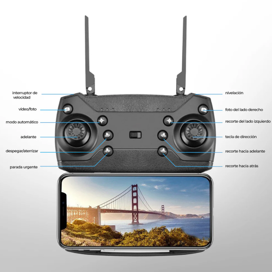 Flydrone ® - Dron Con Camara Full Hd 4k