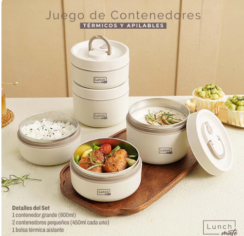 Lonchera térmica Lunch Mate™ acero inoxidable