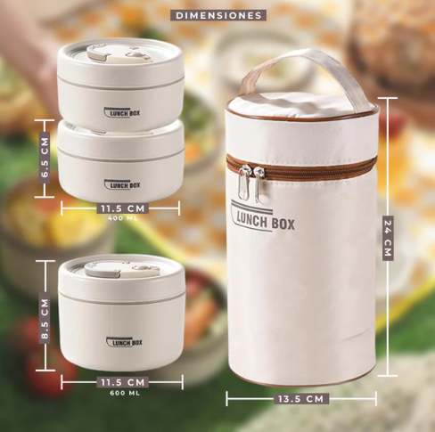 Lonchera térmica Lunch Mate™ acero inoxidable