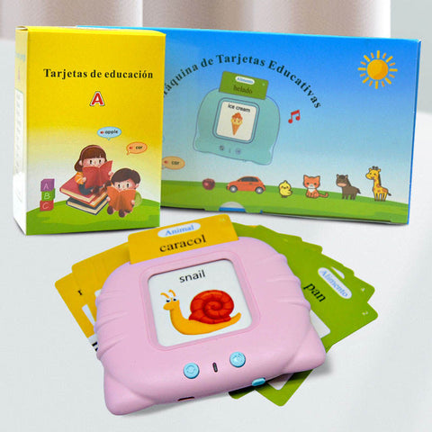 VerbaLingo 3 modos - 114 Tarjetas Educativas en Español e Inglés + 100 Tarjetas GRATIS