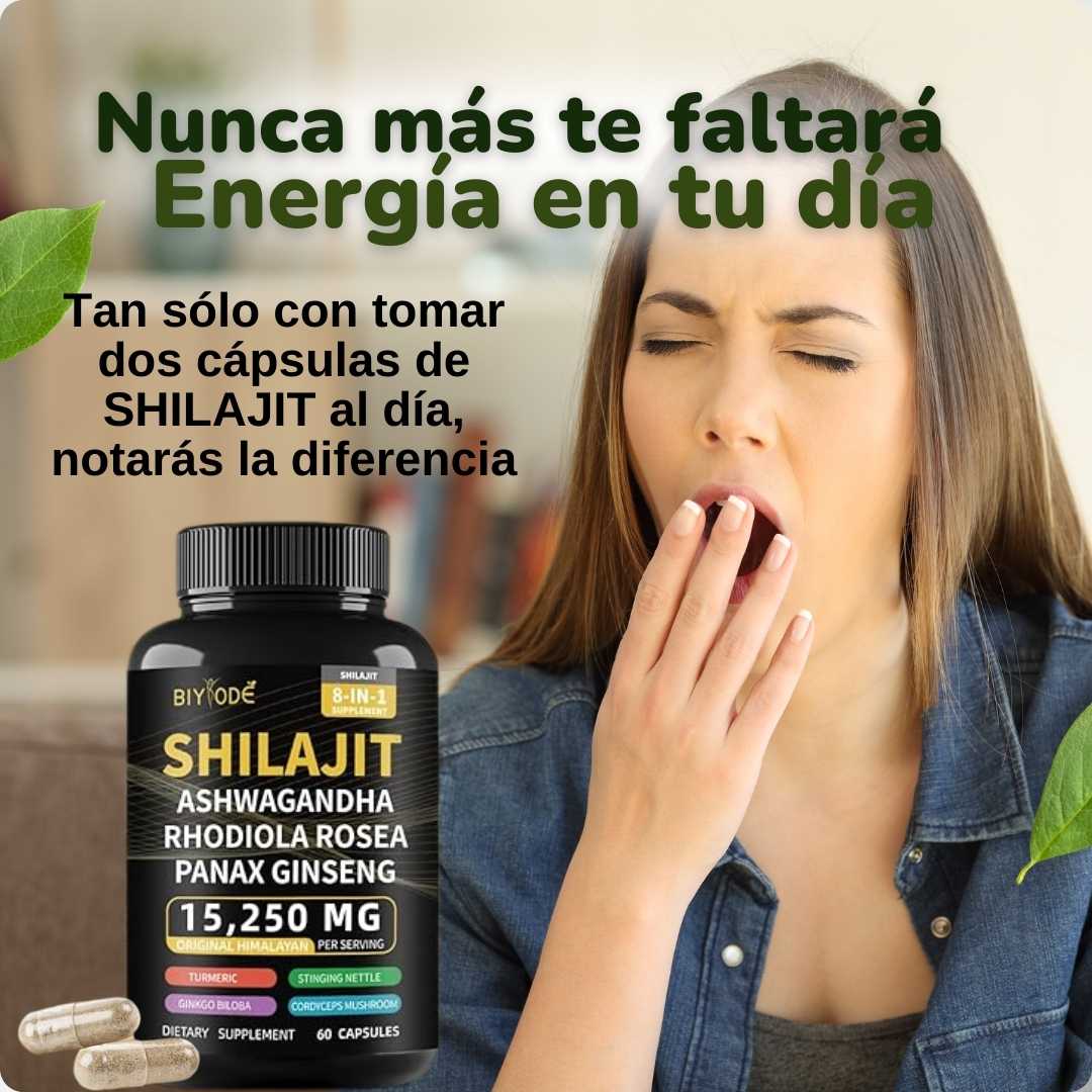 SHILAJIT MAX™ 8 EN 1 Fortificado SUBE TU TESTOSTERONA !