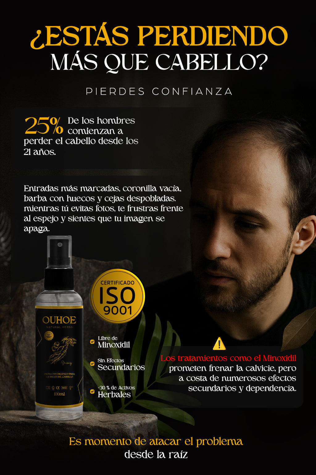 Tónico Capilar - OUHOE® Premium Natural Herbs 2x1