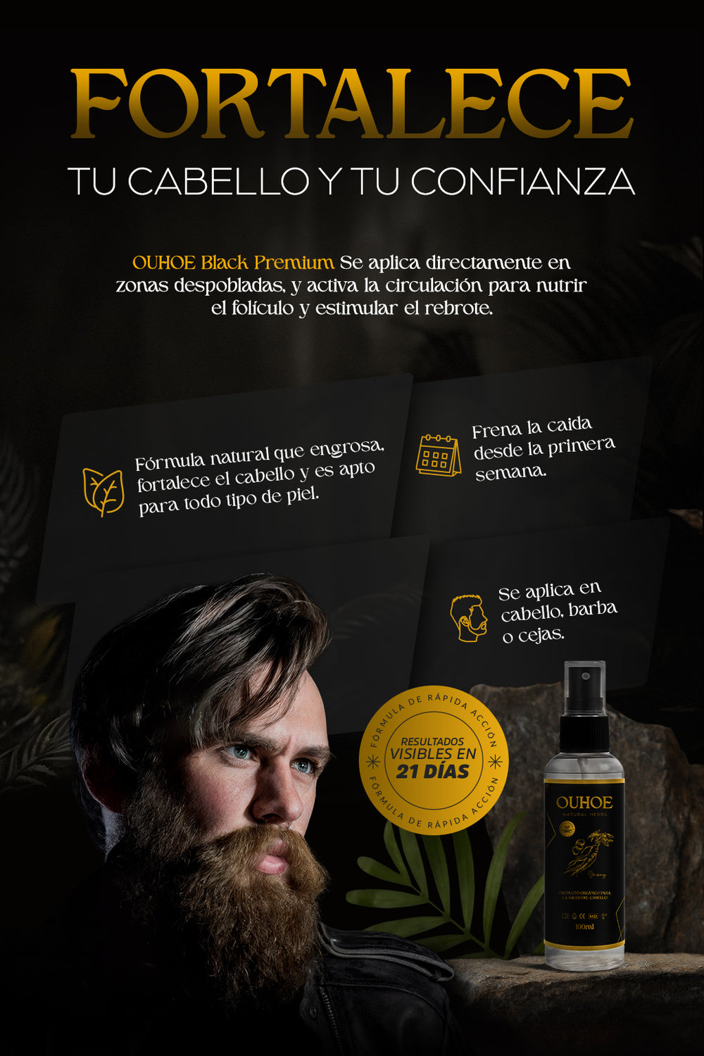 Tónico Capilar - OUHOE® Premium Natural Herbs 2x1