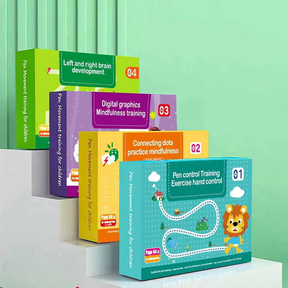 Libro de ejercicios Montessori para trazar líneas, números y patrones (2+ años) (+ REGALO )DOS MODELOS DIFERENTES SE ENVIA SEGUN STOCK DE PRODUCTO