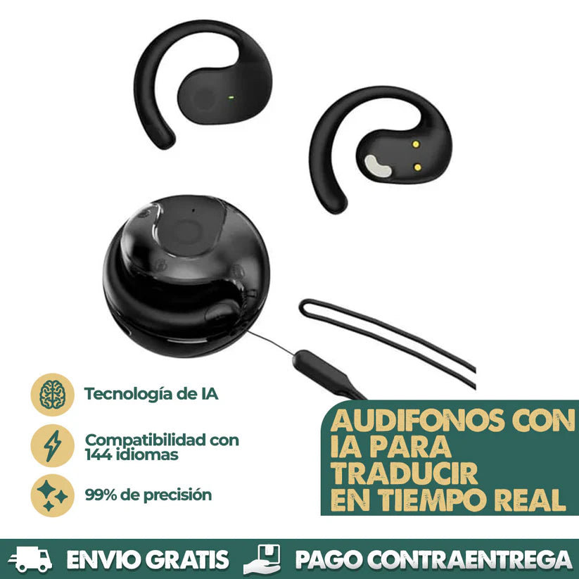 AI PODS ®| AUDIFONOS CON IA Y TRADUCCIÓN AUTOMÁTICA EN TIEMPO REAL