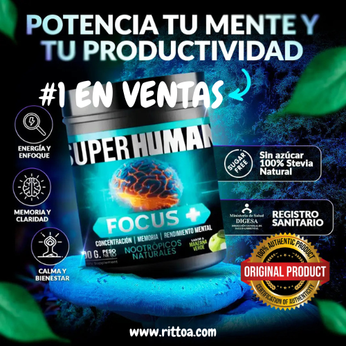 Focus Plus - SuperHuman™ Máximo Rendimiento Mental y Productivo PG