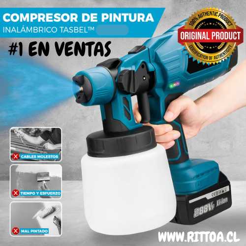 PISTOLA COMPRESOR DE PINTURA INALÁMBRICO TASBEL™ 220V