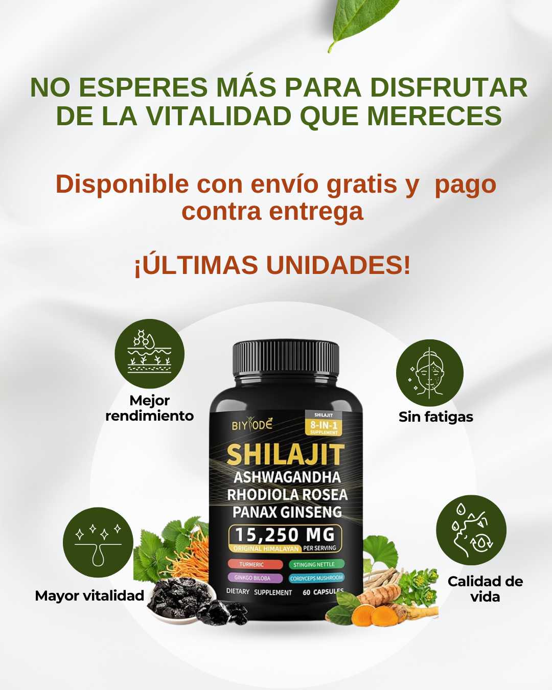 SHILAJIT MAX™ 8 EN 1 Fortificado SUBE TU TESTOSTERONA !