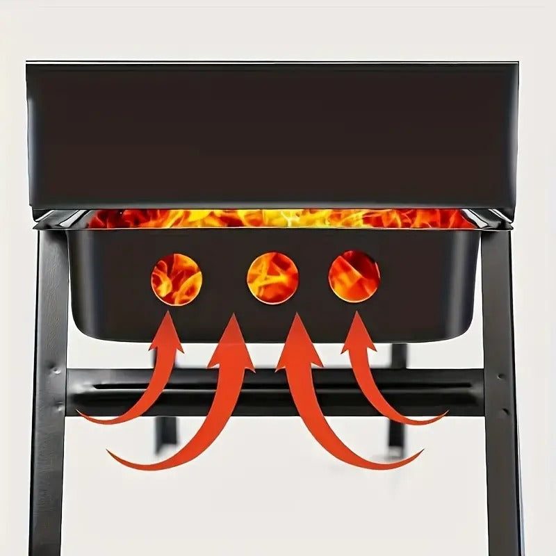 Parrilla Portátil de Acero inoxidable XL appker® mas 15% descuento en carne !! EXIGE LA ORIGINAL!!