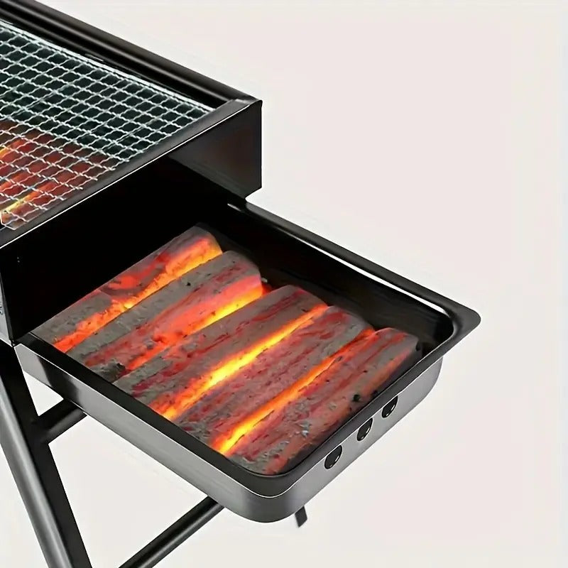 Parrilla Portátil de Acero inoxidable XL appker® mas 15% descuento en carne !! EXIGE LA ORIGINAL!!