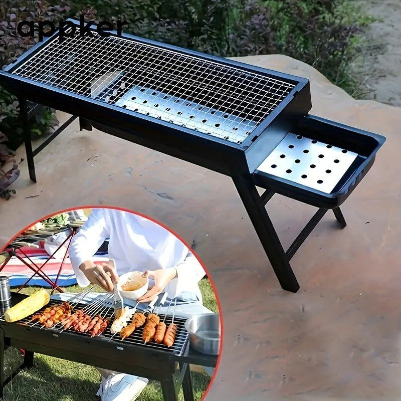 Parrilla Portátil de Acero inoxidable XL appker® mas 15% descuento en carne !! EXIGE LA ORIGINAL!!