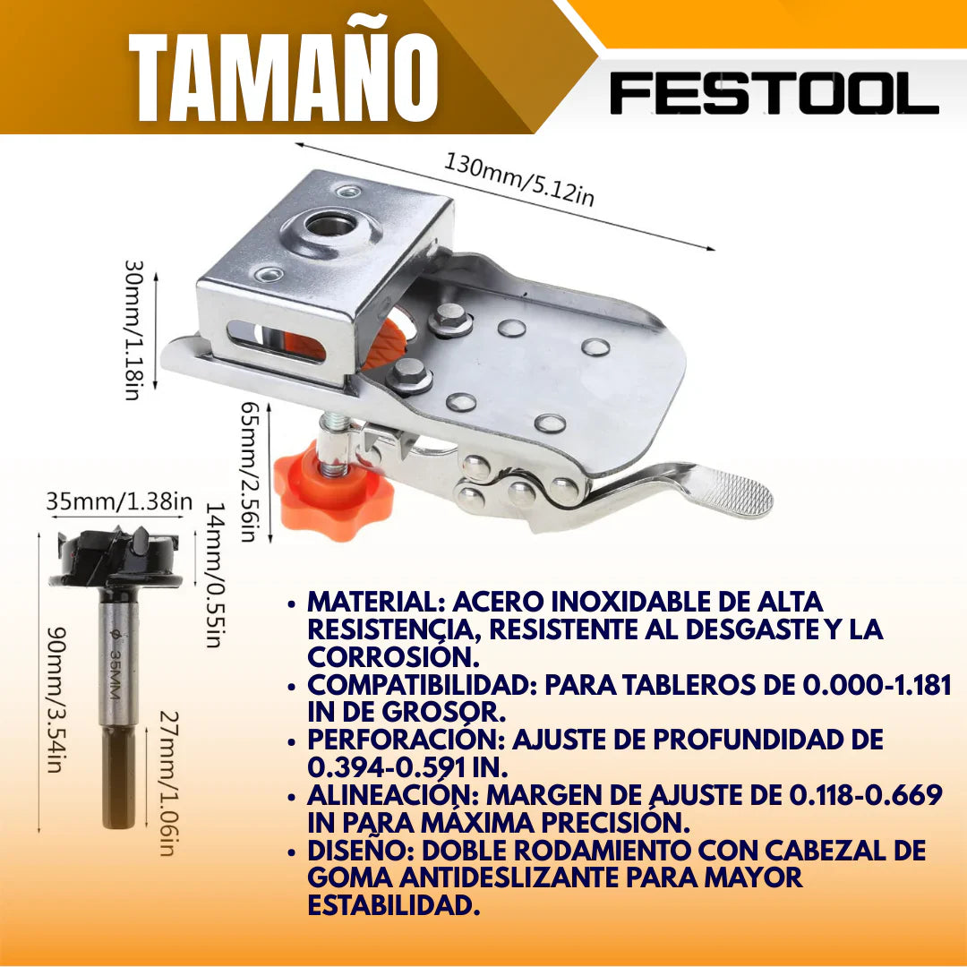 GUÍA DE PERFORACIÓN PARA BISAGRAS | FESTOOL®