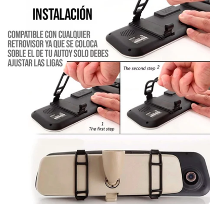 CAMARA RETROVISOR HD - RETRODUO™ + camara trasera de regalo