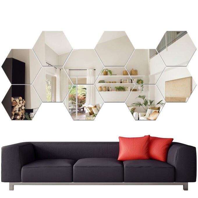 Espejos Decorativos Hexagonales flexy ® X6 unid.