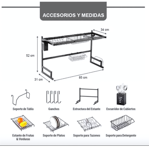 Flow Elite® ESCURRIDOR DE LOZA EN ACERO INOXIDABLE