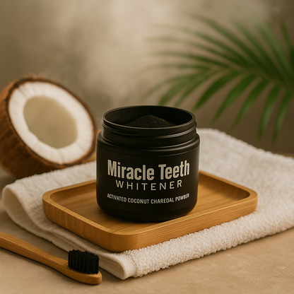 Blanqueador Dental Natural con Carbón Activado Coco®️