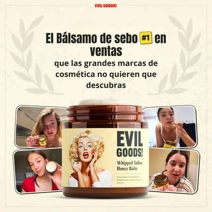 Bálsamo Reparador Natural con Sebo Nutritivo y Miel de Manuka